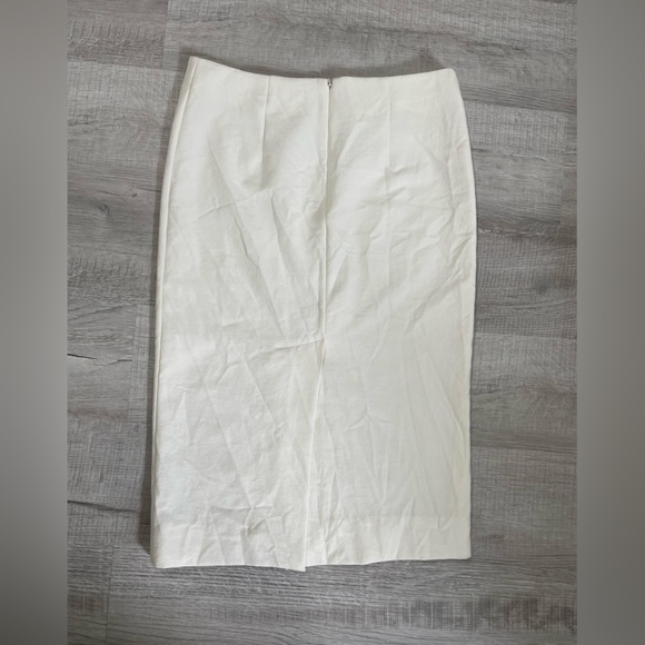 MARNI women’s size 42 “old money” aesthetic cream midi skirt with slit - Picture 2 of 5